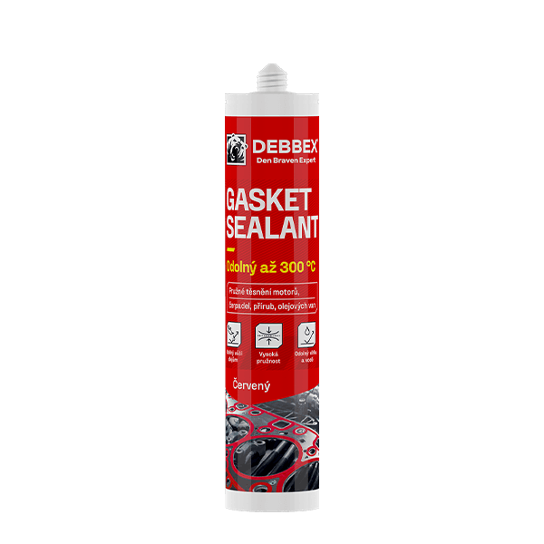 Gasket sealant červený 280 ml kartuše cihlově červená