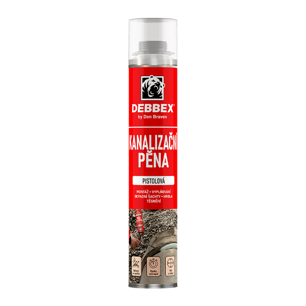 Kanalizační pěna 750 ml pistolová dóza zelená
