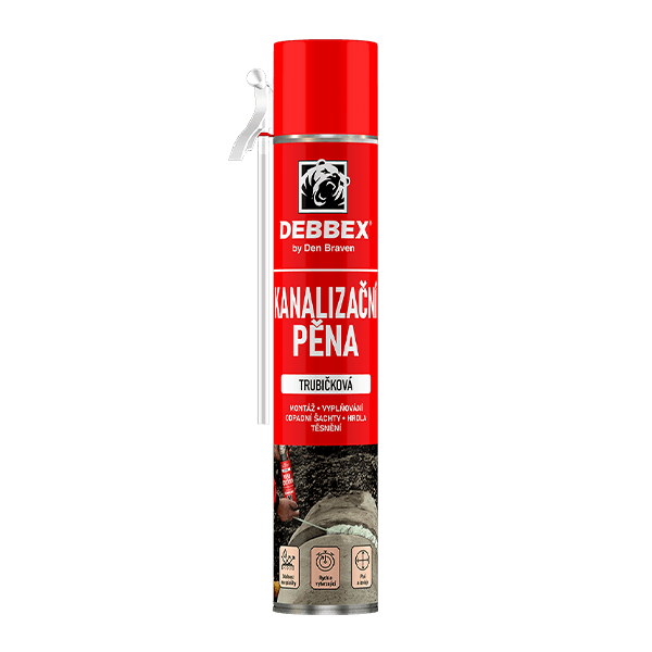Kanalizační pěna 750 ml trubičková dóza zelená