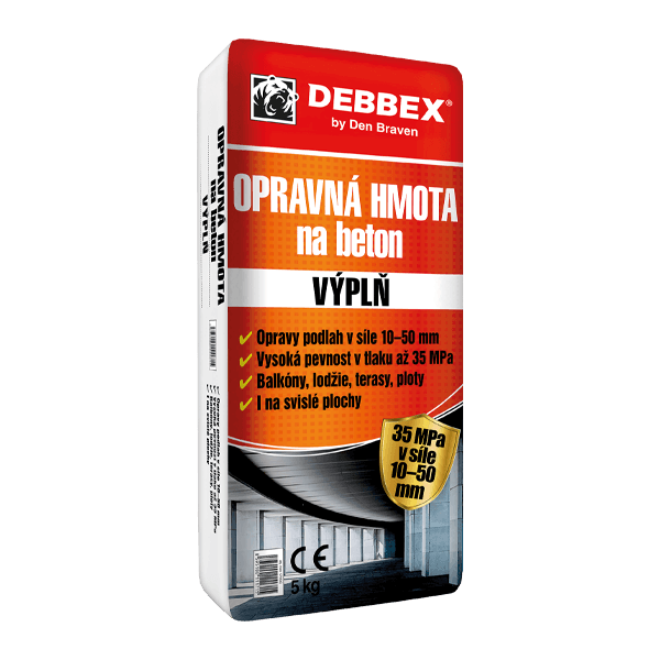 Opravná hmota na beton VÝPLŇ 5 kg pytel šedá