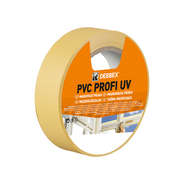 PVC PROFI UV maskovací páska 50 mm, délka 33 m 33 m žlutá