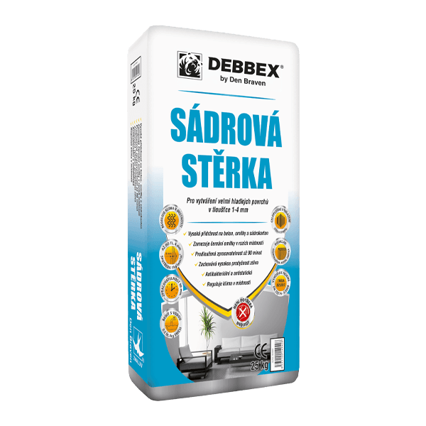 Sádrová stěrka 25 kg pytel bílá