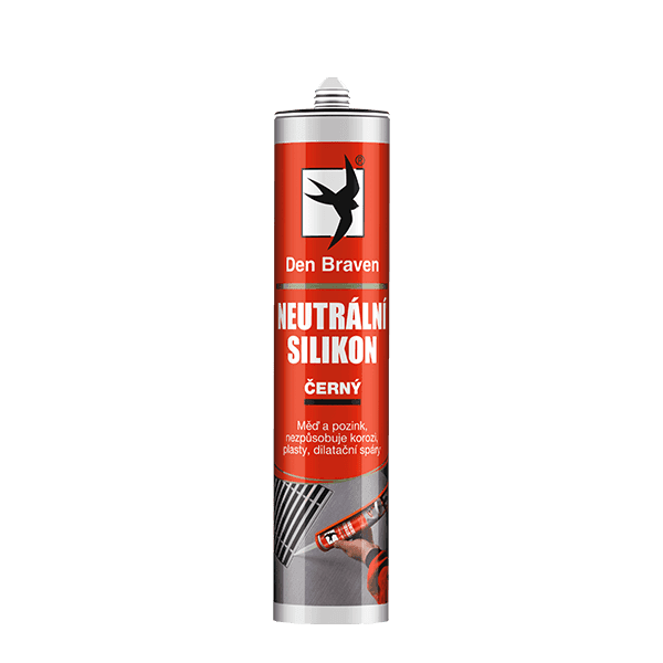 Neutrální silikon 280 ml kartuše černá