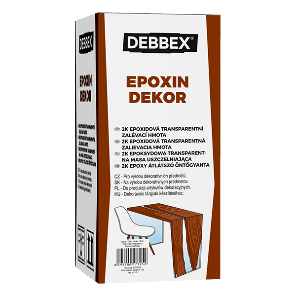 EPOXIN DEKOR - Epoxidová pryskyřice pro zalévání 20 kg sada plechovek transparentní