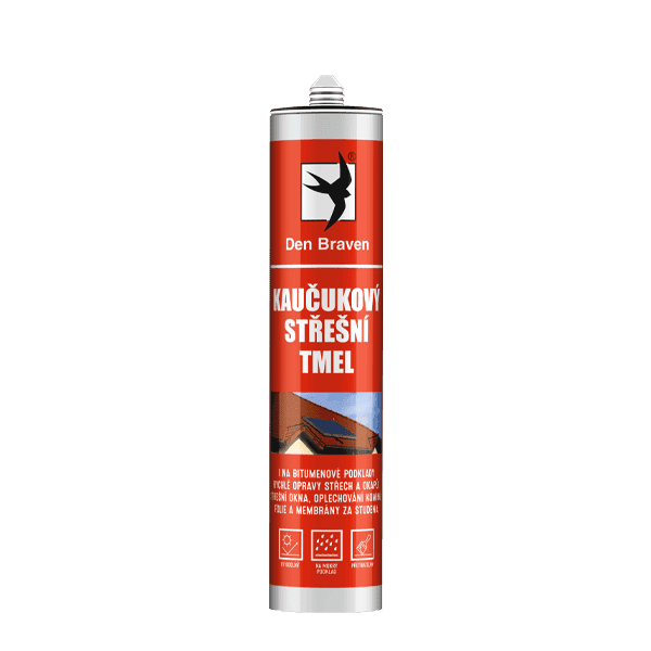 Kaučukový střešní tmel 280 ml kartuše černá