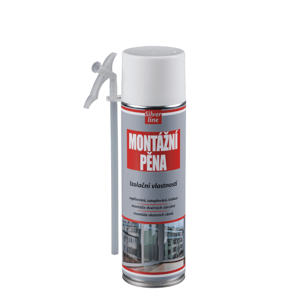 Montážní pěna Silver Line 500 ml trubičková dóza zelená