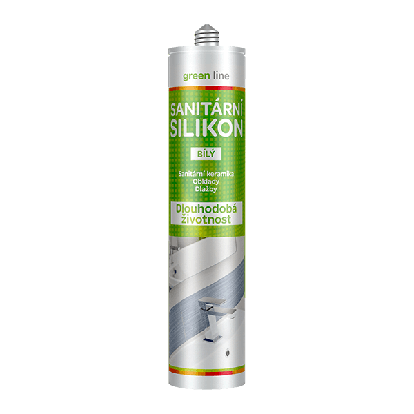 Sanitární silikon Green Line 280 ml kartuše bílá