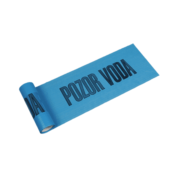 Výstražná fólie 30 cm × 0,08 mm, délka 100 m 100 m modrá - VODA