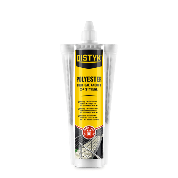 Chemická kotva POLYESTER DISTYK Line 300 ml kartuše šedá