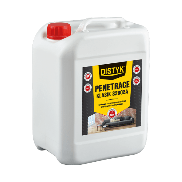 Penetrace KLASIK S2802A DISTYK Line 5 kg kanystr mléčně bílá