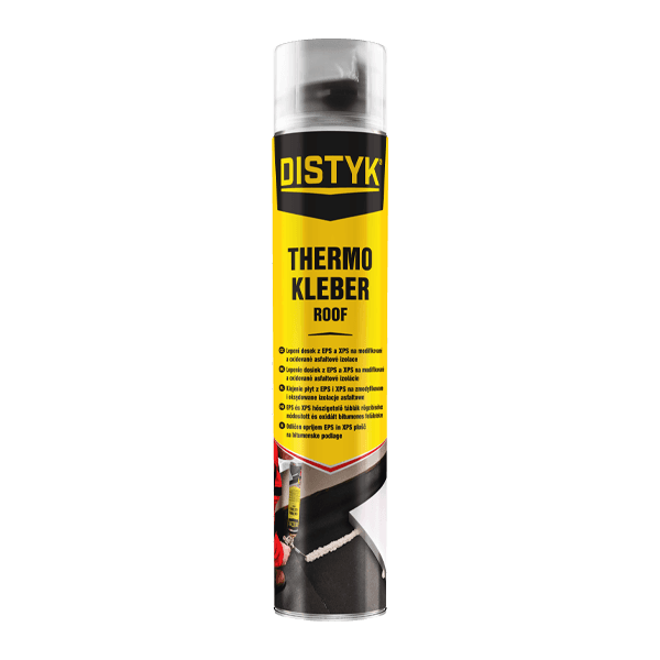 Pistolová pěna THERMO KLEBER ROOF DISTYK Line 750 ml pistolová dóza žlutá