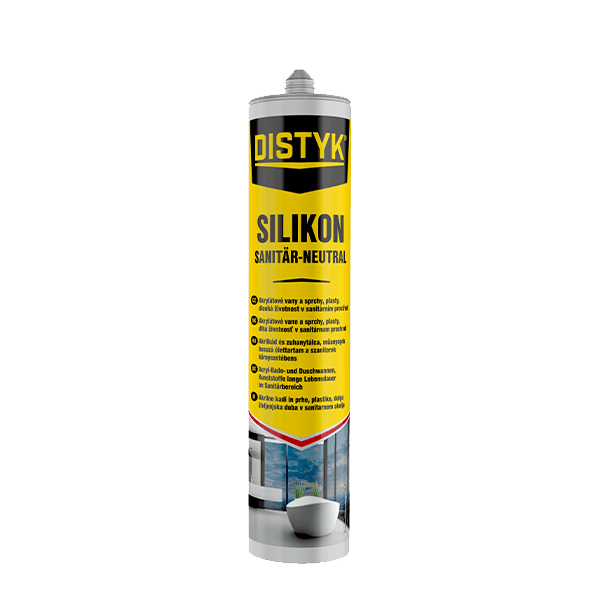 Sanitární neutrální silikon DISTYK Line 280 ml kartuše transparentní