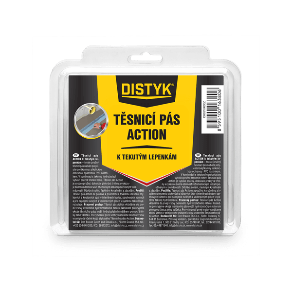 Těsnící pas ACTION DISTYK Line 120 mm, délka 5 m šedá