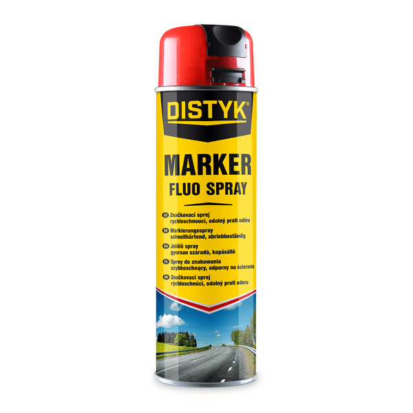 Značkovací sprej MARKER FLUO SPRAY DISTYK Line 500 ml dóza bílá