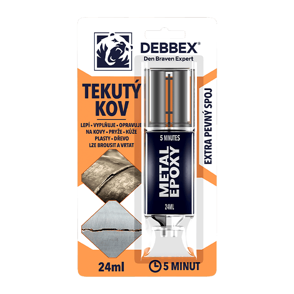 Tekutý kov 24 ml blistr světle černá
