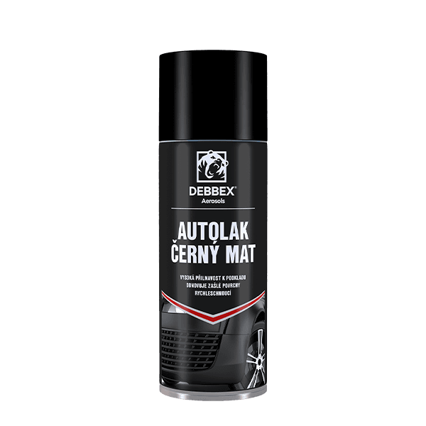 Autolak černý mat 400 ml aerosolový sprej černá
