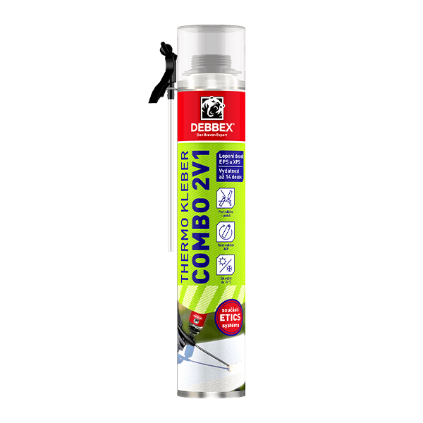 THERMO KLEBER COMBO 2v1 750 ml pistolová dóza žlutá