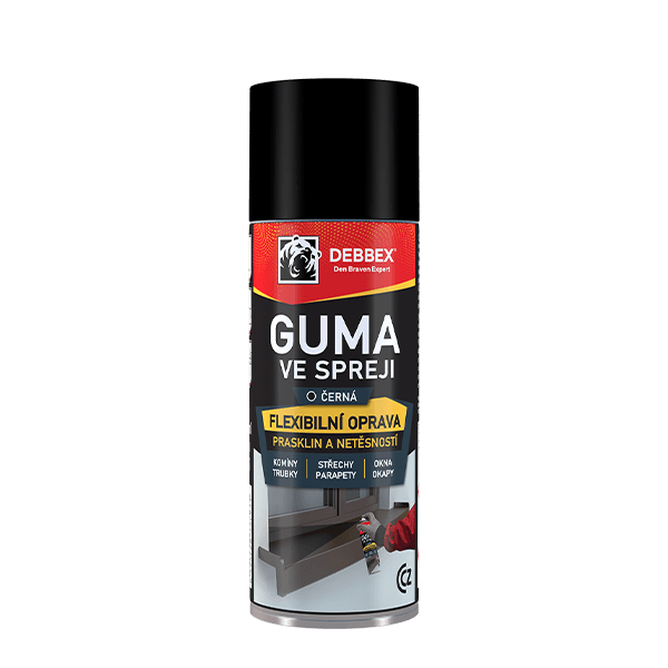 Guma ve spreji 400 ml aerosolový sprej černá