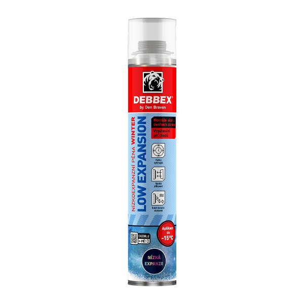 Nízkoexpanzní pěna WINTER 750 ml pistolová dóza zelená