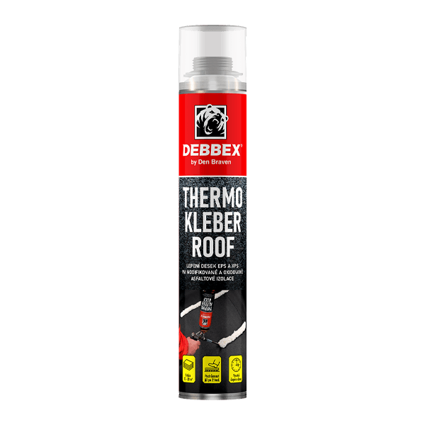 THERMO KLEBER ROOF 750 ml pistolová dóza žlutá