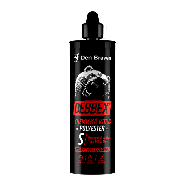 Chemická kotva POLYESTER S 380 ml kartuše šedá