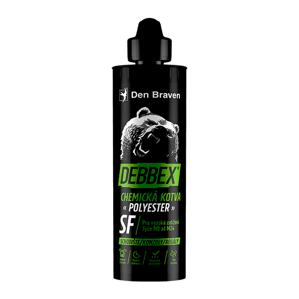 Chemická kotva bez styrenu POLYESTER SF 380 ml kartuše šedá