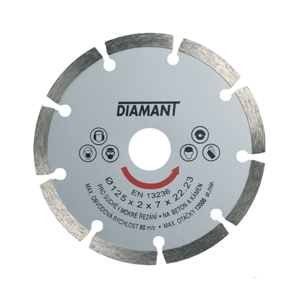 Diamantový kotouč segmentový STANDARD Ø 115 mm