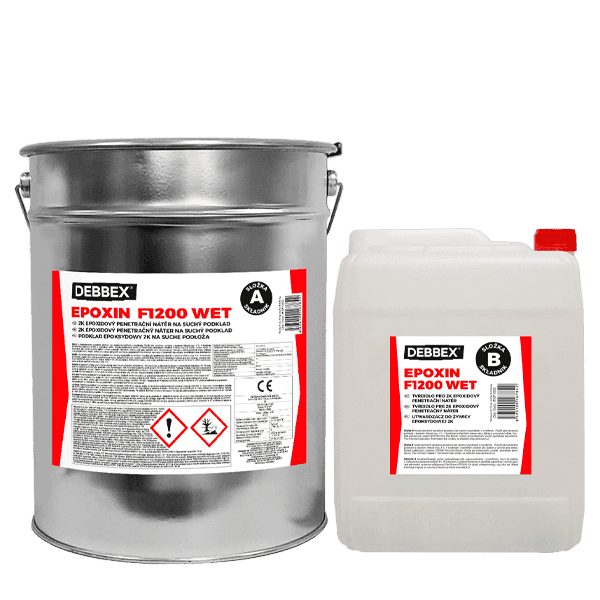 EPOXIN F1200 WET 30 kg soudek a kanystr transparentní