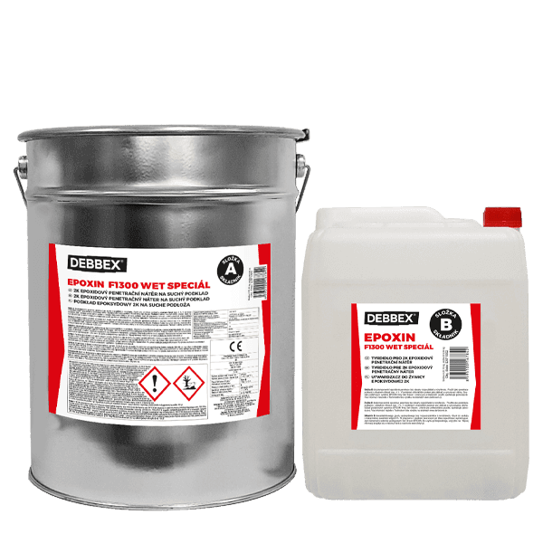 EPOXIN F1300 WET SPECIÁL 30 kg soudek a kanystr transparentní
