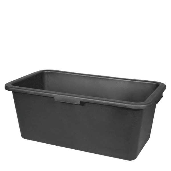 Maltovník obdelníkový 40 l, 71 cm x 40 cm, výška 22 cm černá