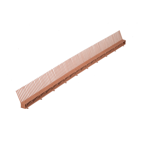 Okapový hřeben s ventilační mřížkou COMB VENTI 85 mm × 1 m 1 m černá