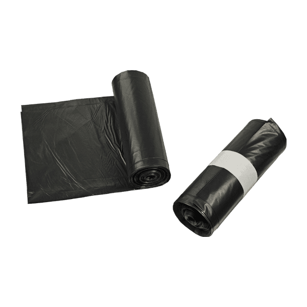 PE pytle a sáčky na odpad 700 mm × 1100 mm, 135 μm, 120 l 120 l černá