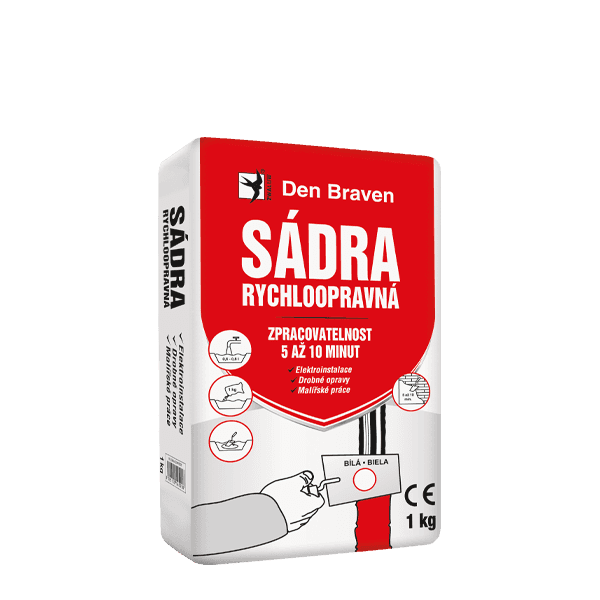 Sádra rychloopravná 20 kg pytel bílá