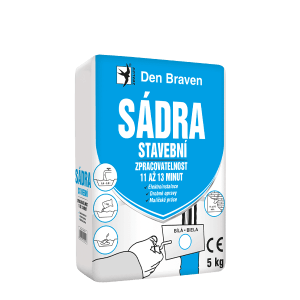 Sádra stavební 20 kg pytel bílá