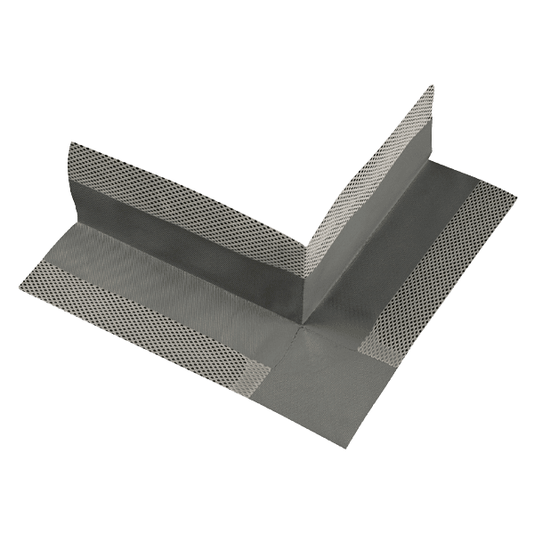 Těsnicí pás - vnější roh 140 mm × 140 mm, blistr 1 ks 1 ks blistr šedá