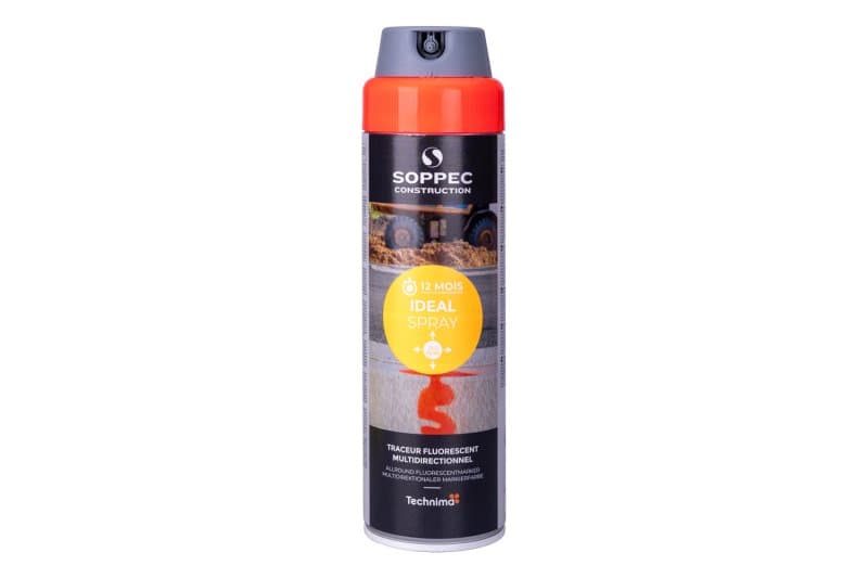Sprej fluorescenční IDEAL 12M červený 500ml