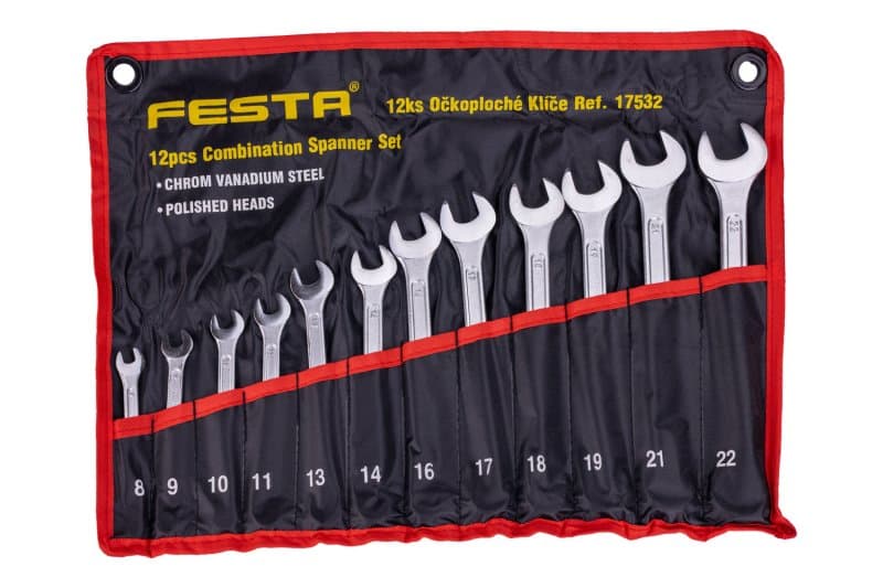 Sada očkoploché klíče FESTA CrV12ks 8-22mm