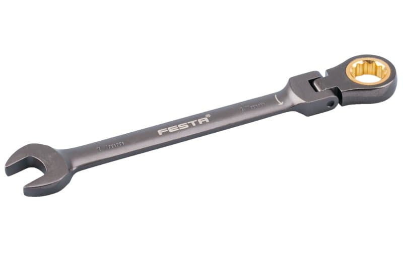Klíč ráčnový kloubový FESTA CrV 17mm 72T