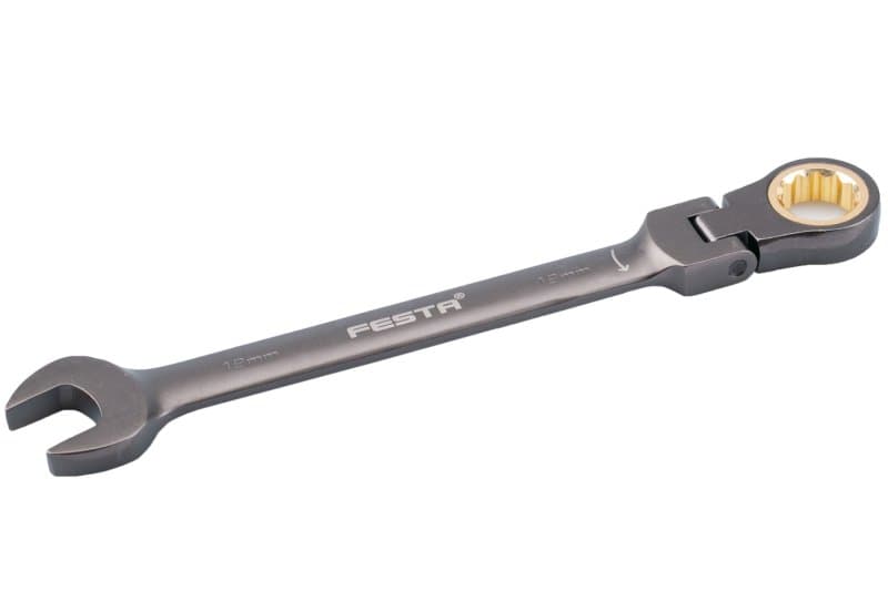 Klíč ráčnový kloubový FESTA CrV 19mm 72T