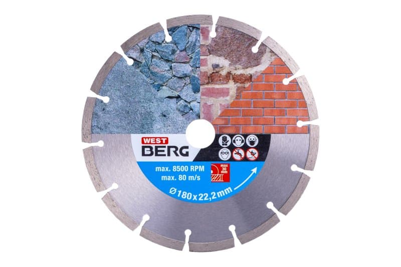 Kotouč diamantový WESTBERG 180x2.3x22.2mm segmentový
