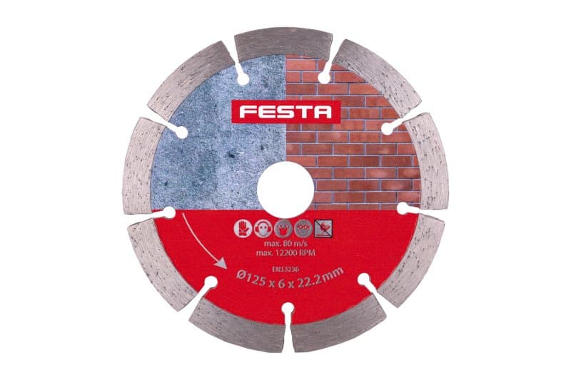 Kotouč diamantový FESTA segment dvojitý 125x6x22.2mm
