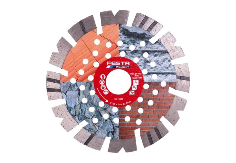 Kotouč diamantový FESTA INDUSTRY řezný segmentový 125x2,4x22.2mm
