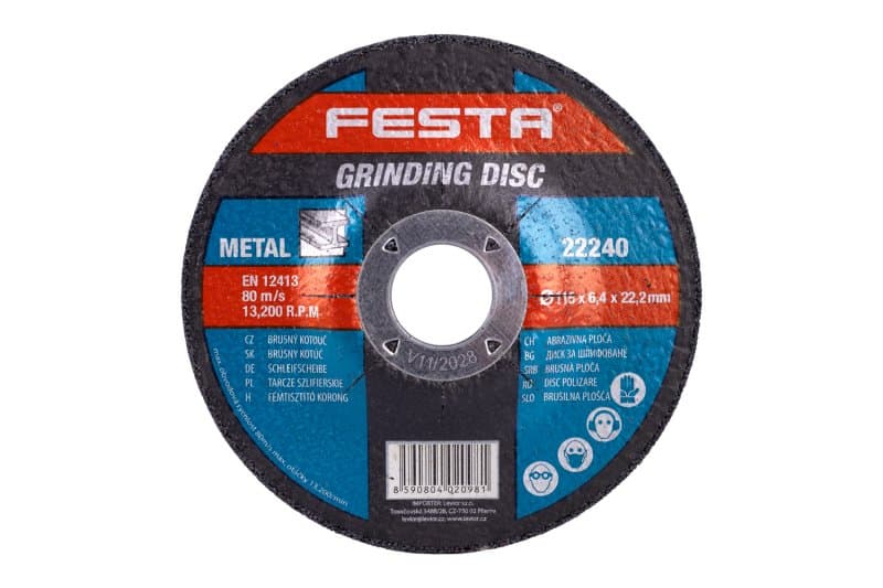 Kotouč brusný FESTA na kov 115x6.4x22.2mm