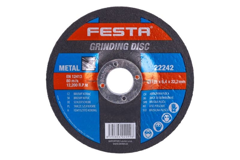 Kotouč brusný FESTA na kov 125x6.4x22.2mm