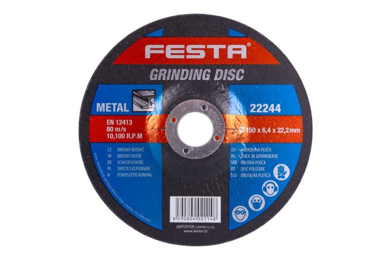 Kotouč brusný FESTA na kov 150x6.4x22.2mm