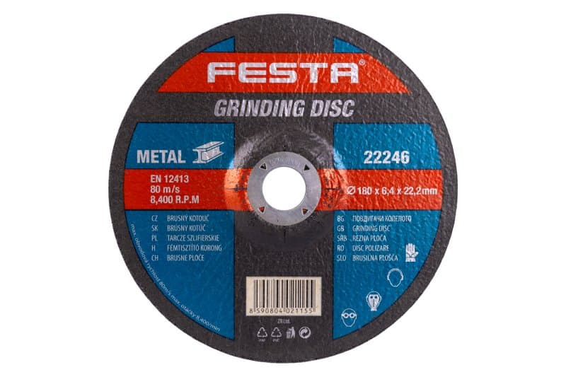 Kotouč brusný FESTA na kov 180x6.4x22.2mm
