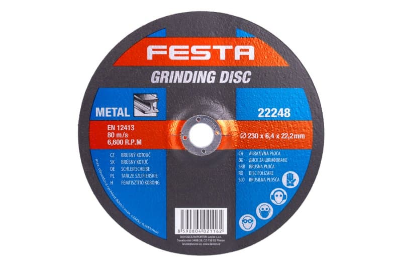 Kotouč brusný FESTA na kov 230x6.4x22.2mm