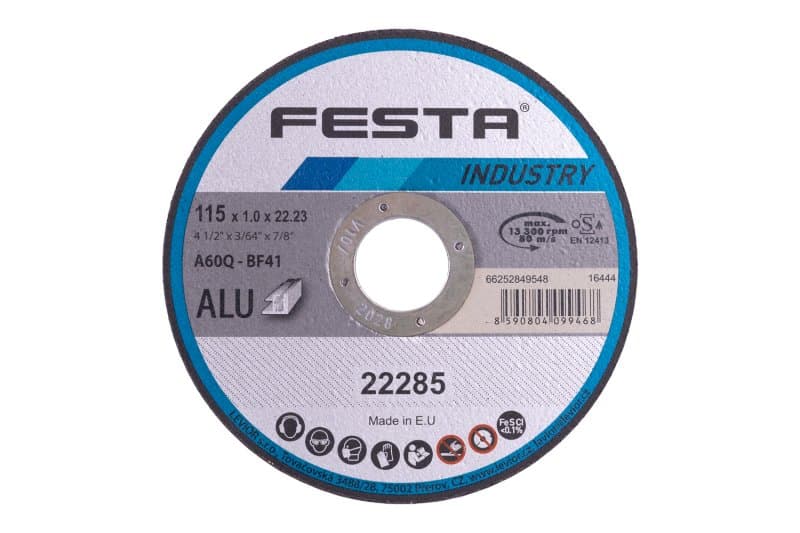 Kotouč řezný FESTA INDUSTRY na hliník 115x1x22.2mm