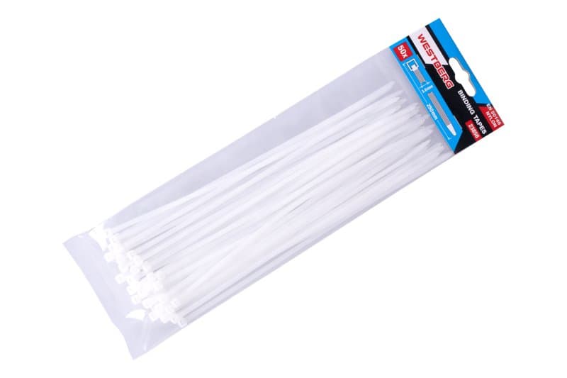 Pásky vázací WESTBERG 250x3.6mm 50ks bílá