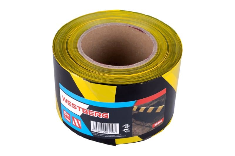 Páska varovací WESTBERG 80mmx250m ćernožlutá